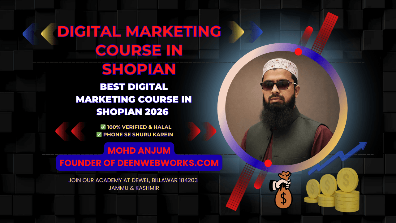 Best Digital Marketing Course in Shopian by DeenWebWorks