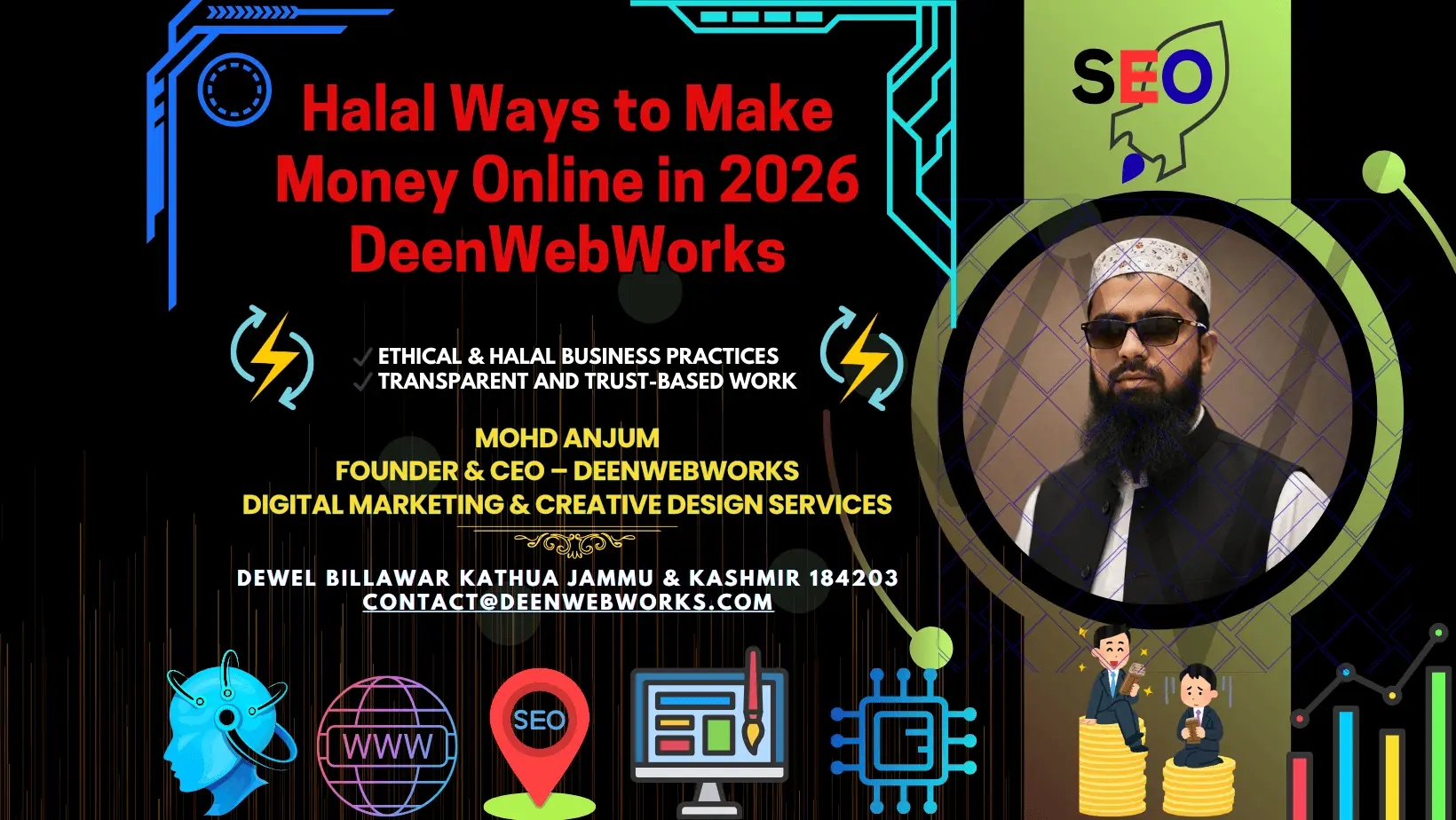 Halal ways to make money online in 2026 - Complete guide for Muslims by DeenWebWorks