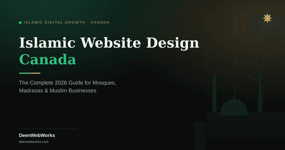 Islamic Website Design Canada — mosque and madrasa website design guide by DeenWebWorks