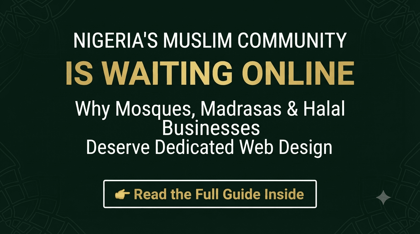 Islamic Web Design Nigeria - Mosque and Madrasa Website Development by DeenWebWorks